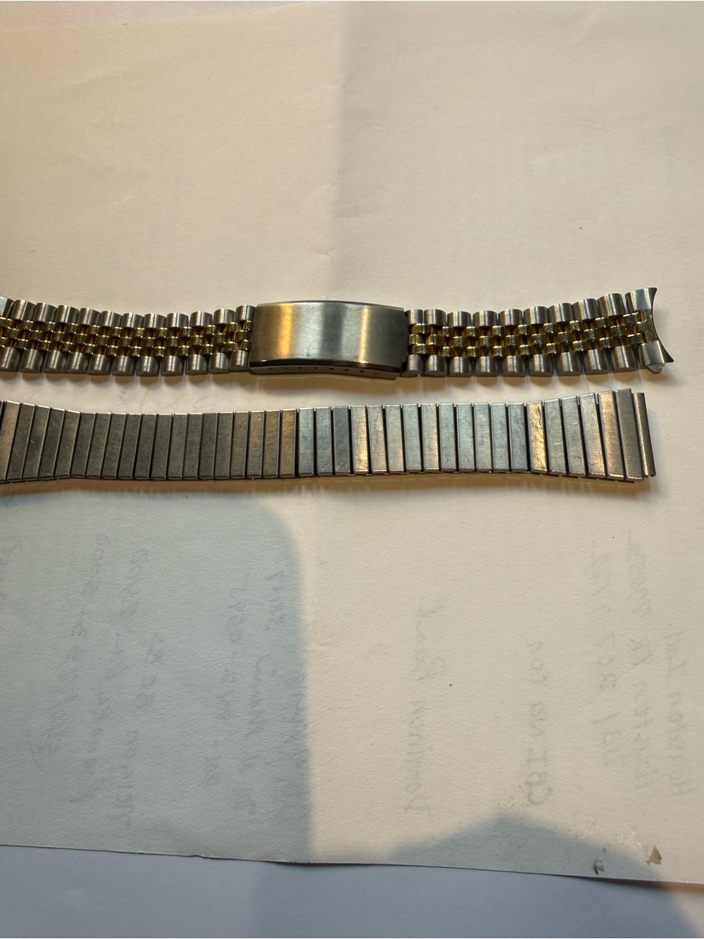 Lot 2 Vintage stainless watch bands